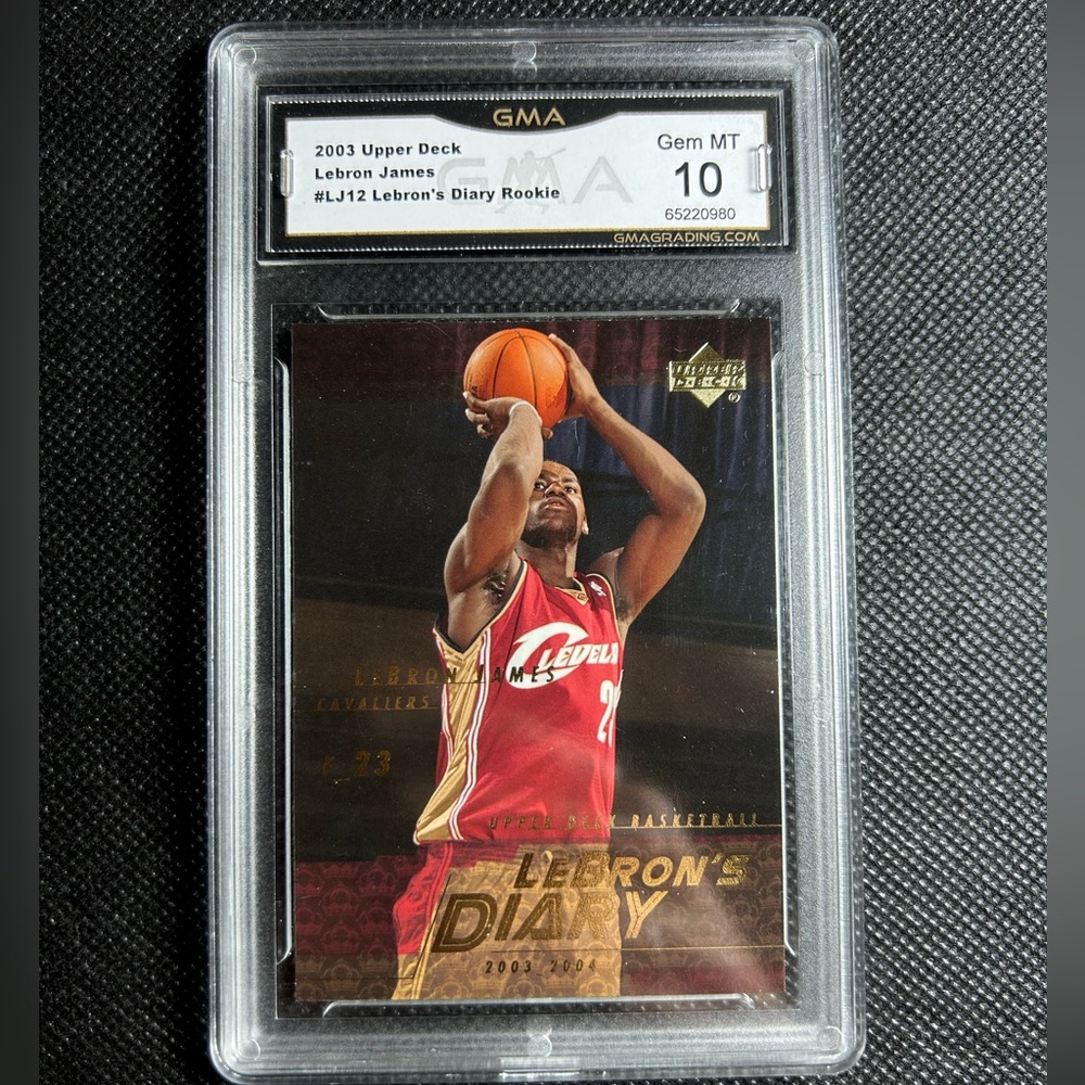 2003 Upper Deck Lebron James Rc Rookie Gma 10 Gem Mint Cleveland Cavaliers